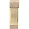 Ekena Millwork Traditional Slat Rough Sawn Bracket w/ Offset Brace, Douglas Fir, 8"W x 22"D x 26"H BKT0806X22X26TRA06RDF - alternate 2